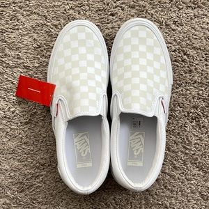 Vans checkerboard slip on shoe
